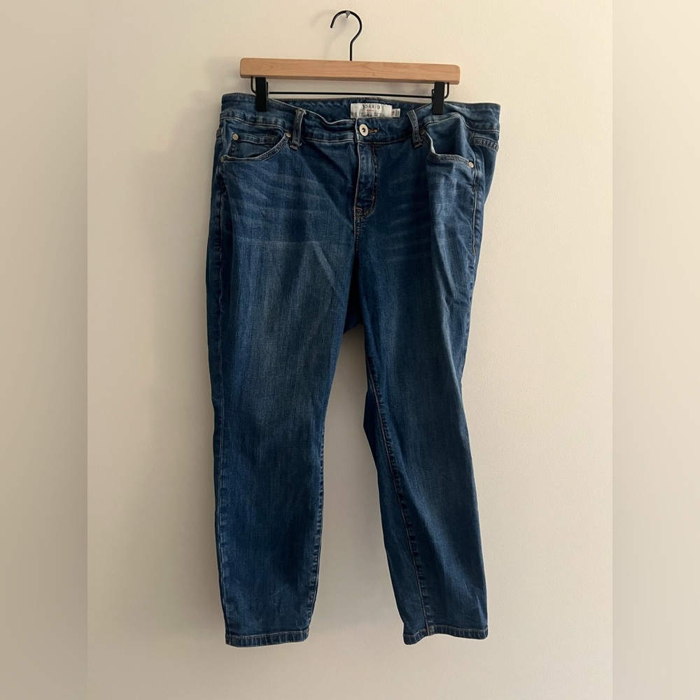 Torrid New Skinny Jeans Size 16 Medium Wash Stretch Denim Ankle Jeans
